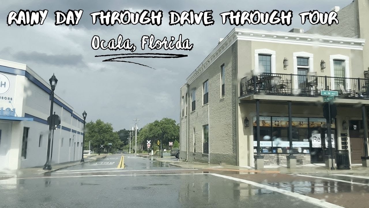 Ocala, Florida- Rainy Day Cruising through the City.