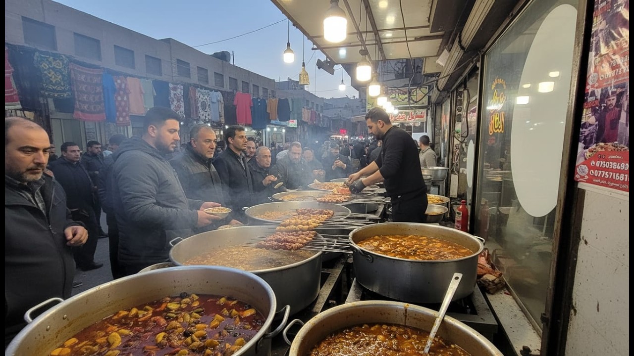 Лучшее мясо на гриле в Мосуле | Мастера-мясники готовятся к ифтару | Уличная еда Ирака 2026