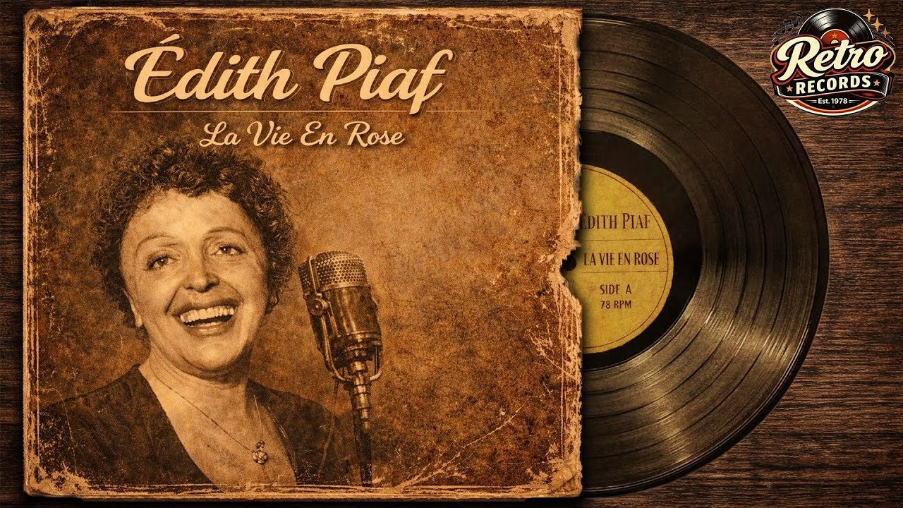 La Vie En Rose - Édith Piaf | Best of 1950s Classic Jazz | Retro Records Cover