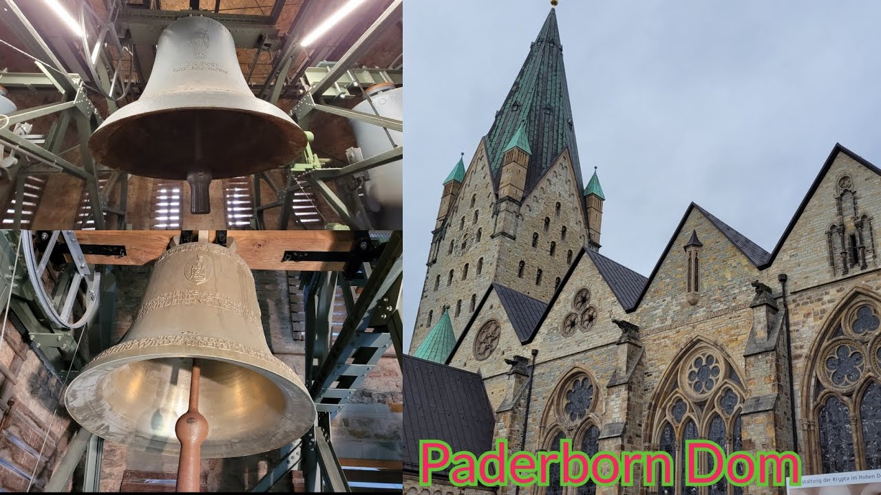 Paderborn (D) Glocken des kath. Domes St. Maria, Liborius, Kilian, Glockenkonzert