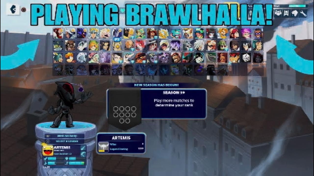 Playing BRAWLHALLA with my brother