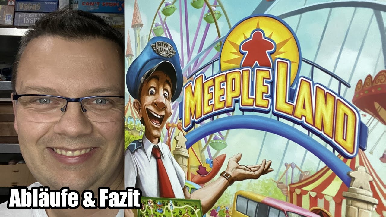 Meeple Land (Blue Orange / asmodee) Freizeitpark Familienspiel - ab 10 Jahren - Abläufe & Fazit