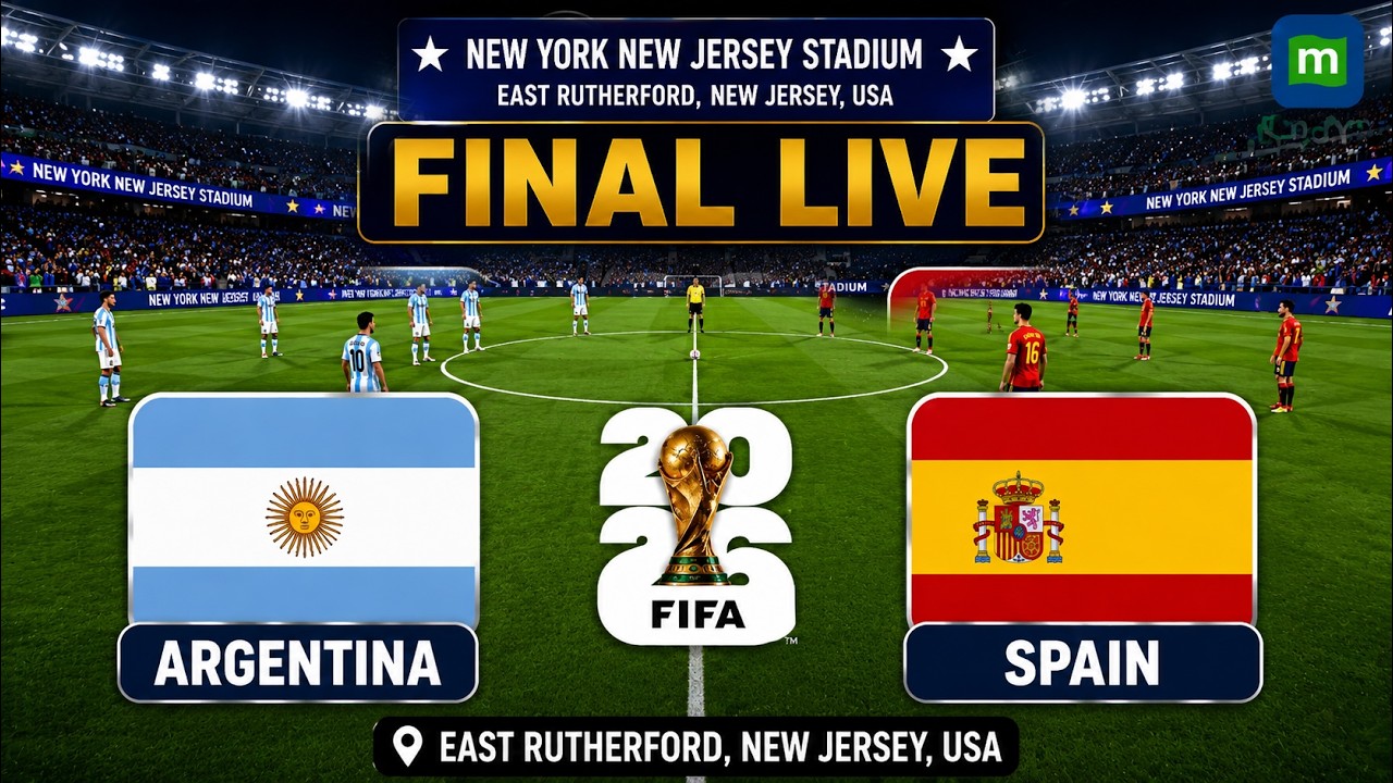 Argentina vs Spain Final LIVE: FIFA World Cup 2026 Final | New York | ARG vs ESP LIVE Football