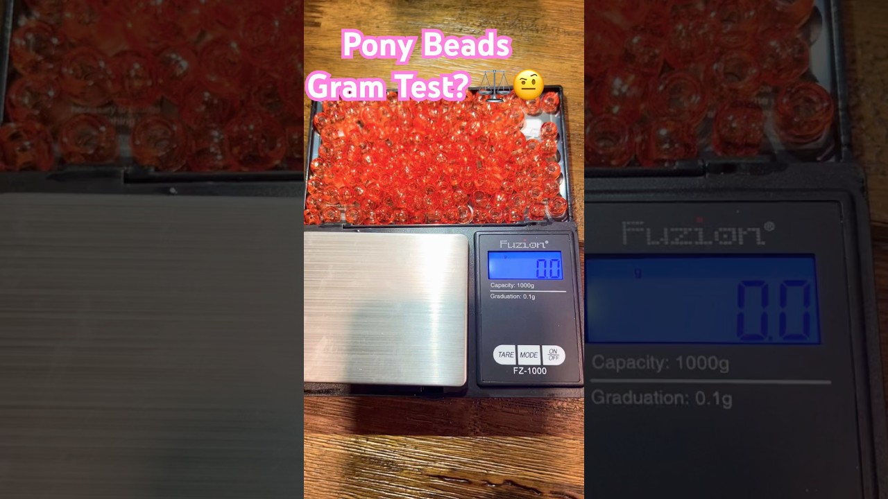How Many Pony Beads in a Gram? ⚖️ | Bead Weight & Counting