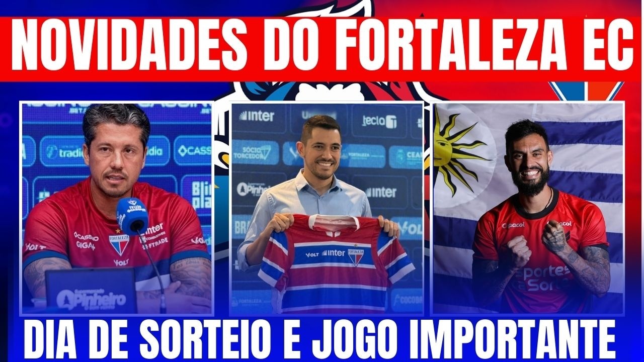 AO VIVO // NOVIDADES DO FORTALEZA // DIA DE SORTEIO E JOGO IMPORTANTE