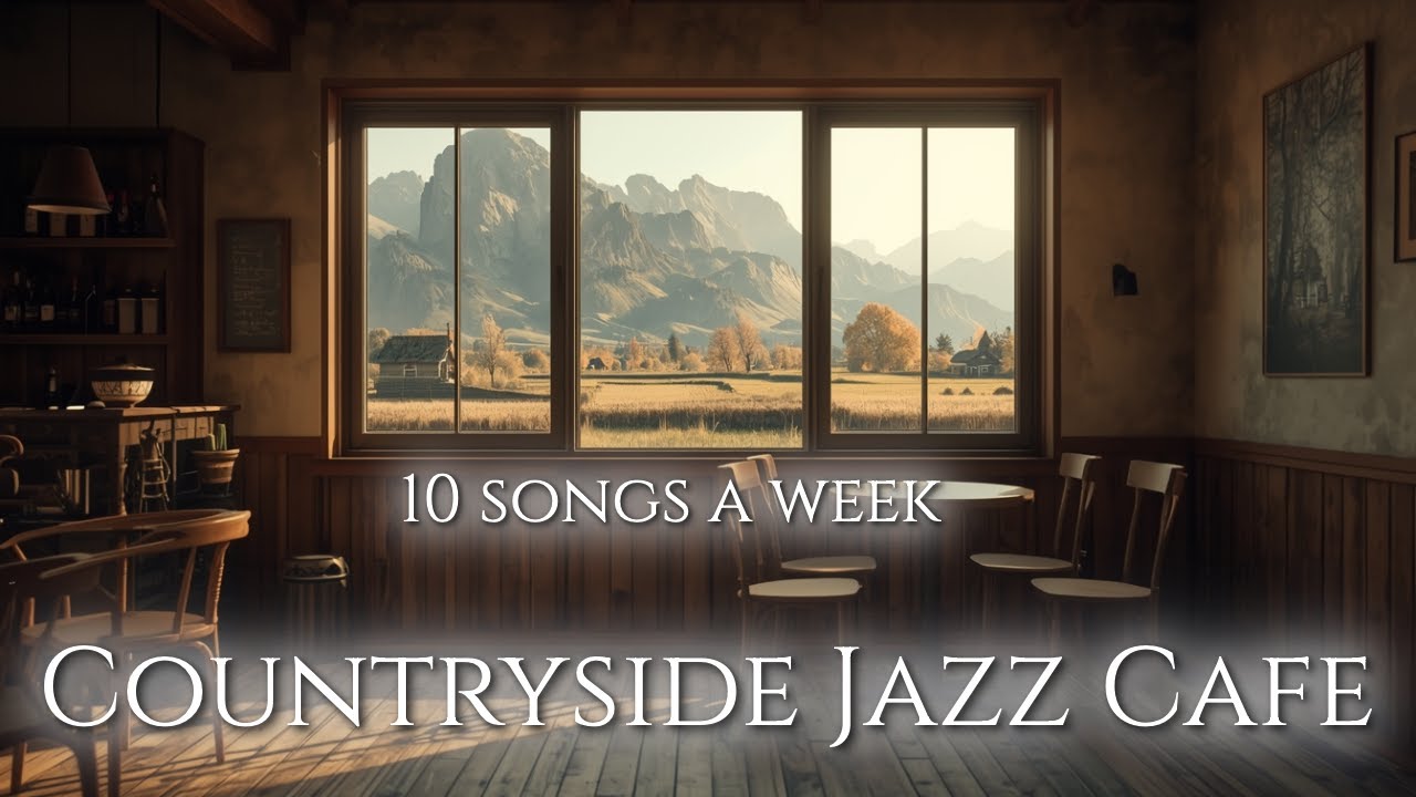 Countryside Jazz Cafe ☕ Gentle Swing Jazz for Work & Coffee | 시골 감성 재즈 카페 브금 | Café Resonance #08