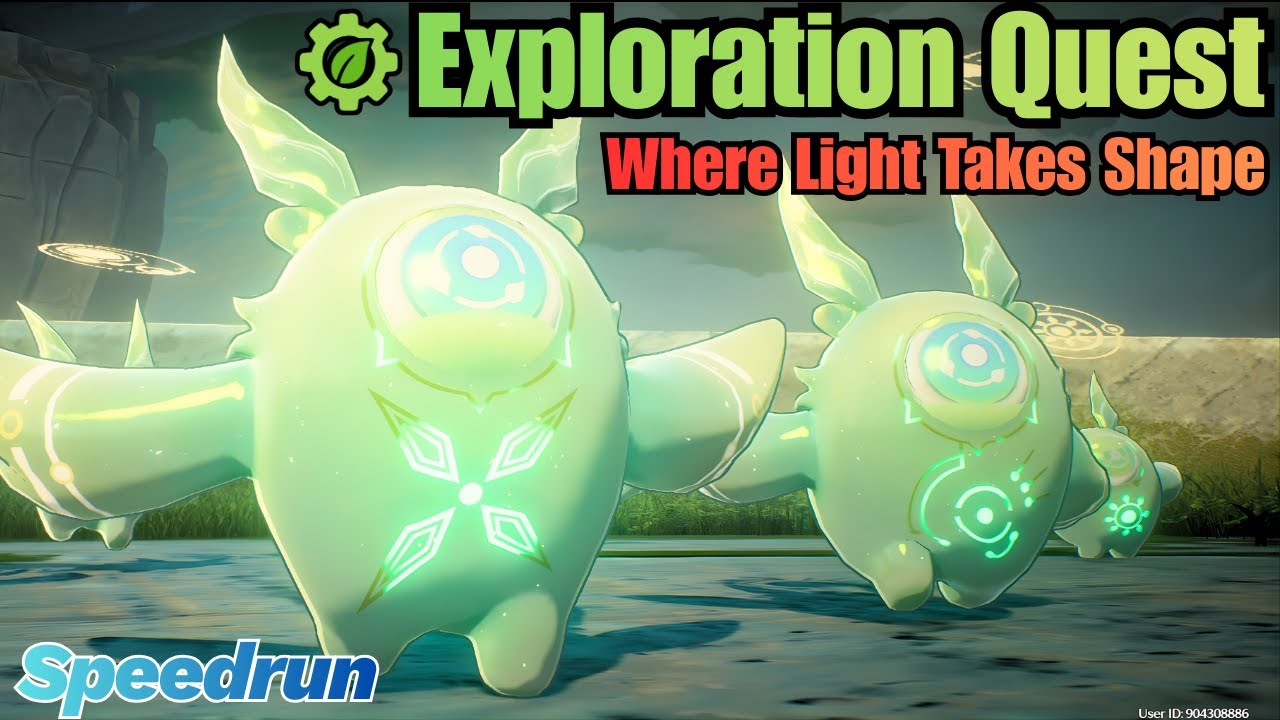 SpeedRun Exploration Quest Where Light Takes Shape (Giant Soliskin)