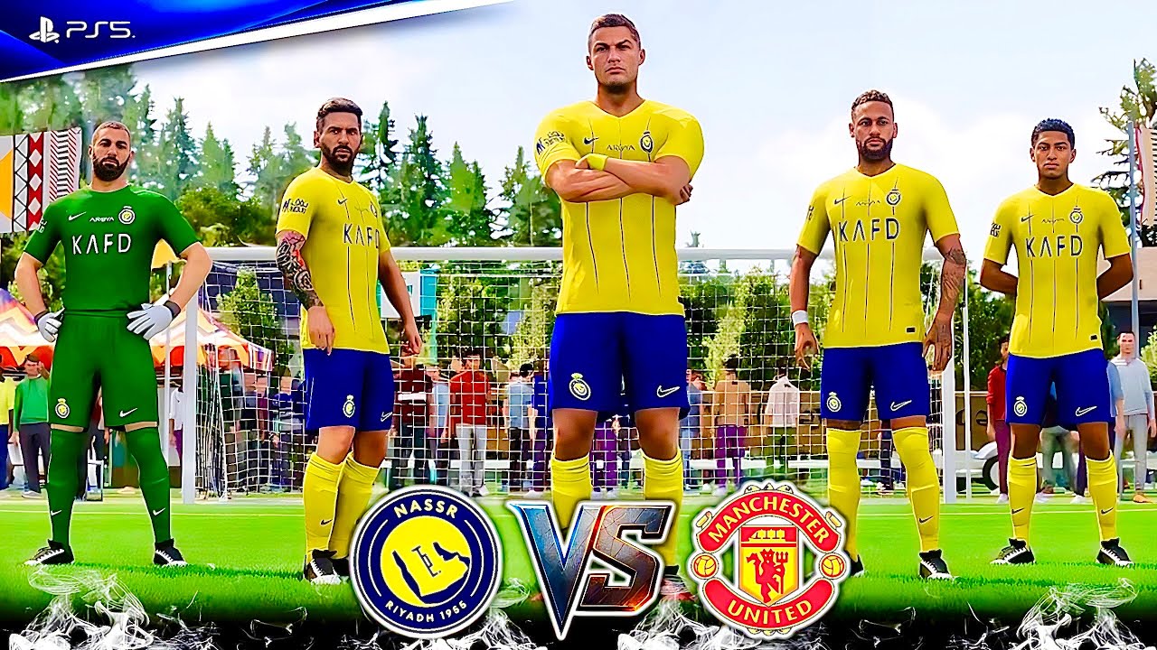 RONALDO, MESSI, CUNHA, NEYMAR, BELLINGHAM,FERNANDES ALL STARS | AL NASSR vs MAN UNITED l FIFA VOLTA