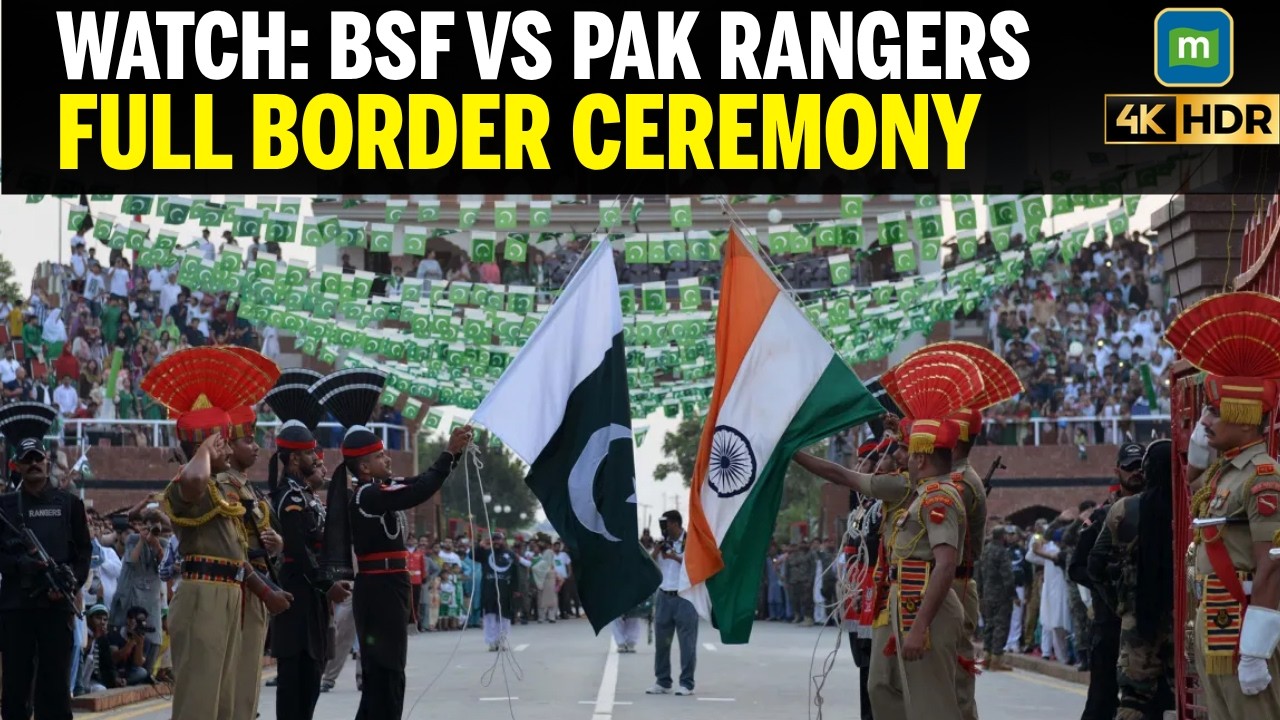 ATTARI-WAGAH BORDER: FULL BEATING RETREAT CEREMONY | INDIA-PAKISTAN BORDER | N18G | Independence Day