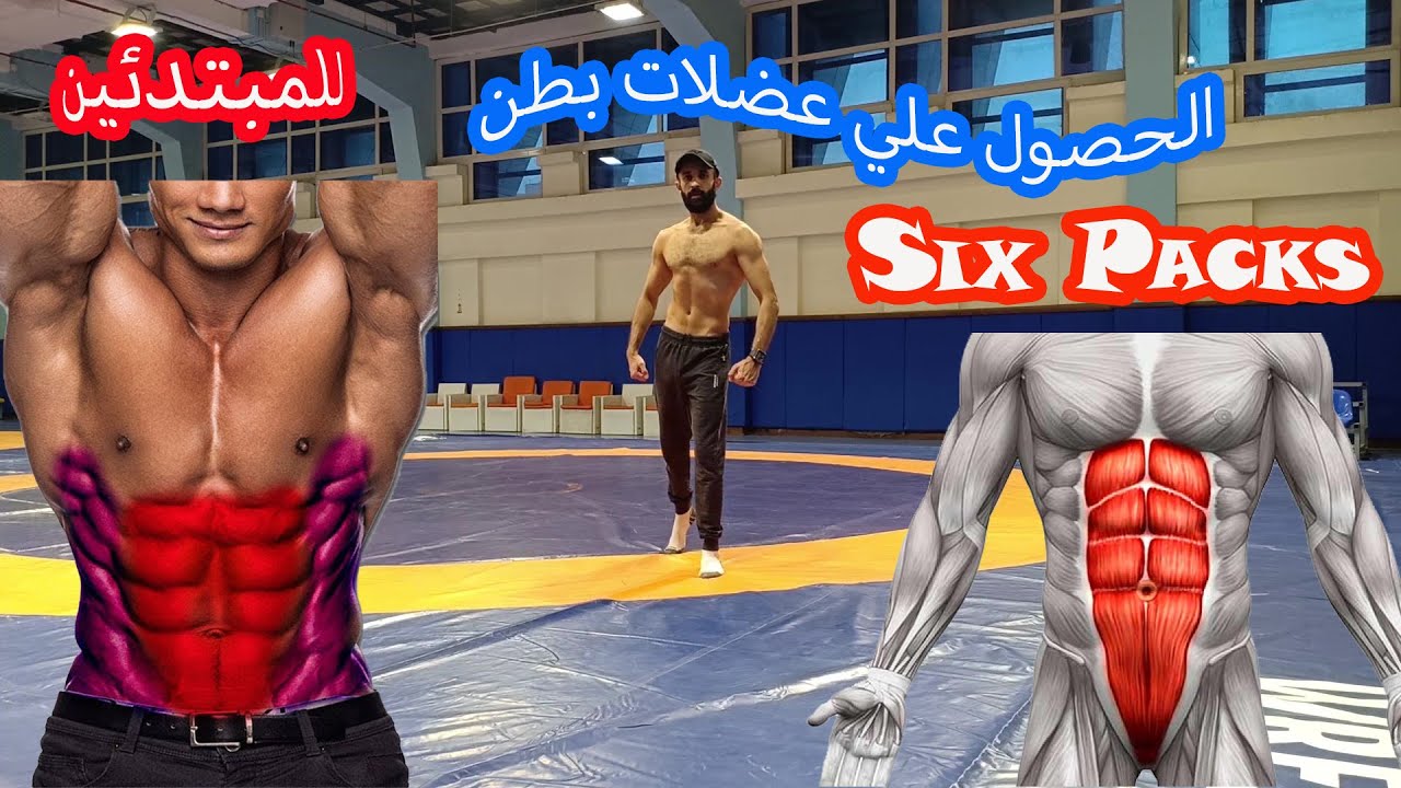 تمرين Six Pack للمبتدئين الحصول على عضلات بطن طبيعية