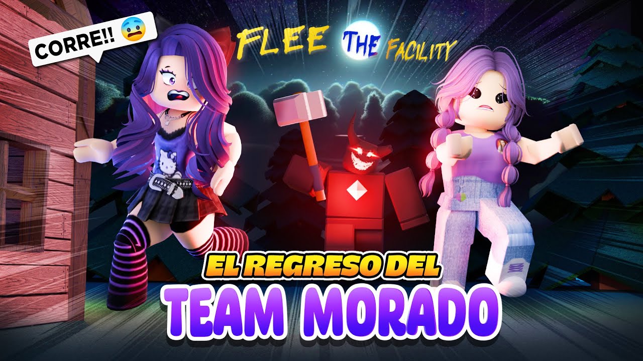 ¡EL ÉPICO REGRESO DEL TEAM MORADO! 💜 Flee the Facility ft. @CrystalSims