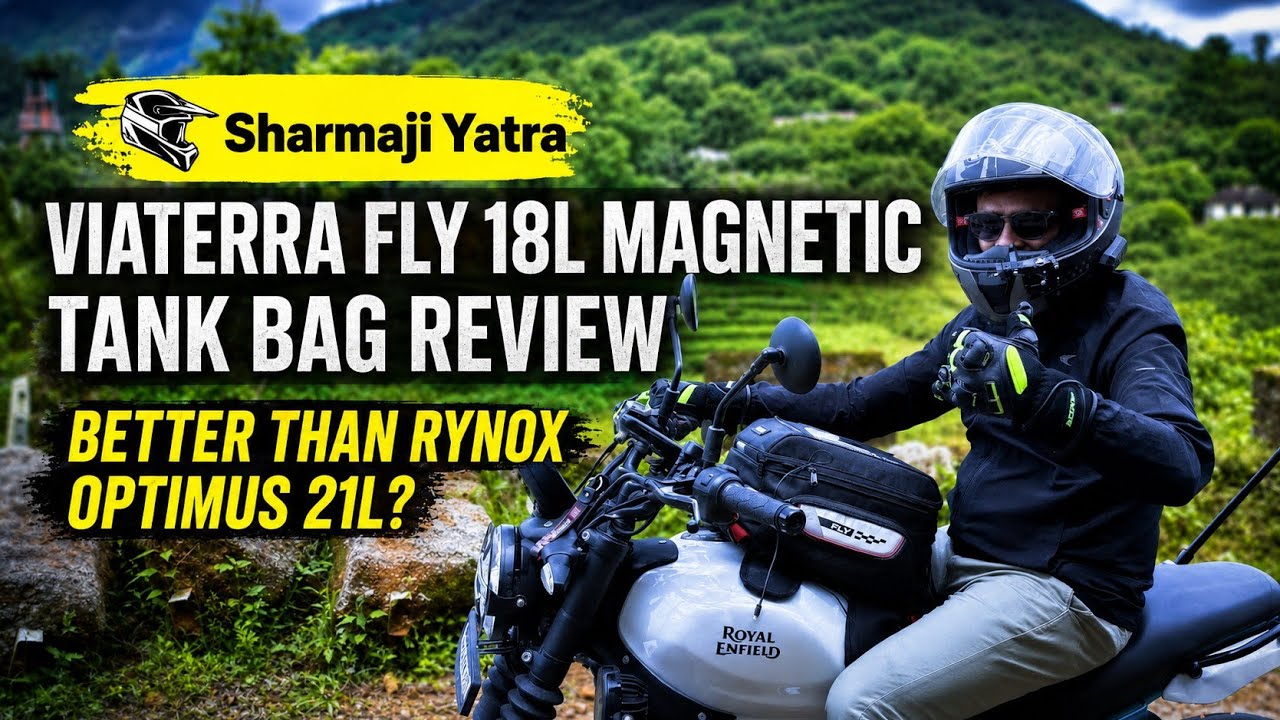 Viaterra Fly 18L Magnetic Tank Bag Review - Better Than Rynox Optimus 21L? | Honest Comparison