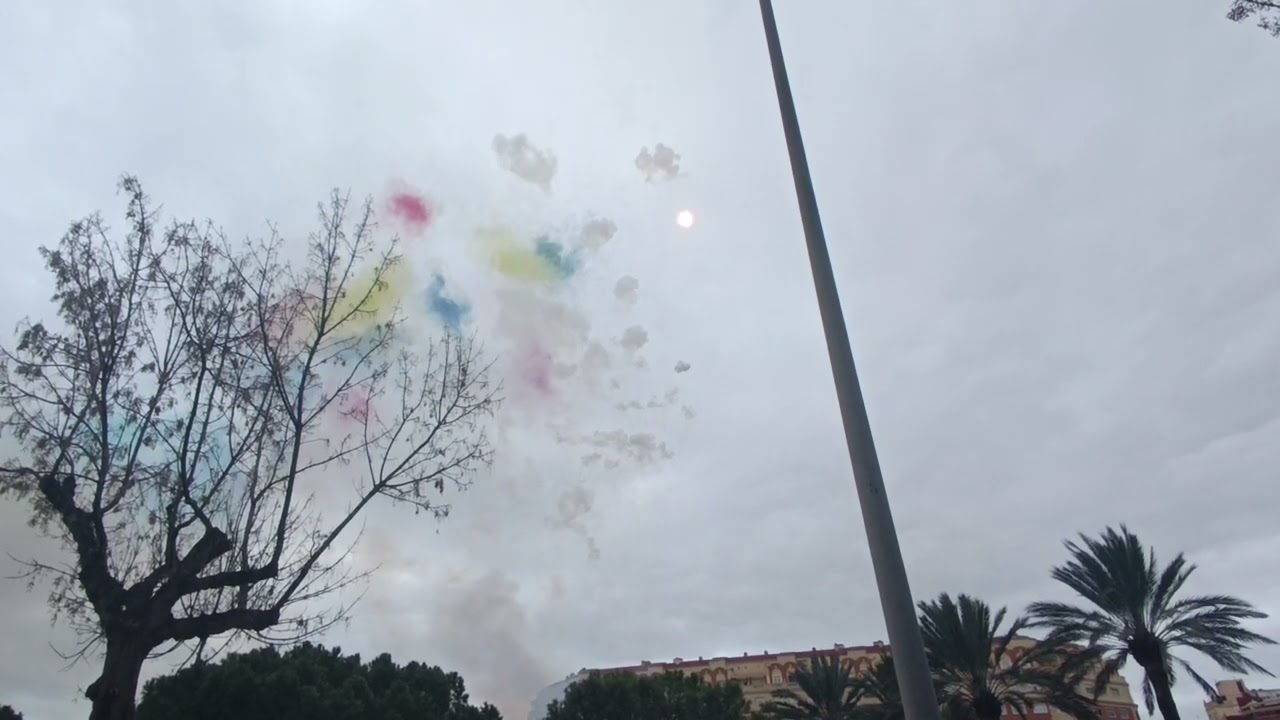 XX gala pirotecnia - mascletá aérea