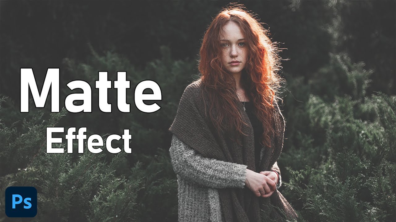 How to make matte effect in Photoshop