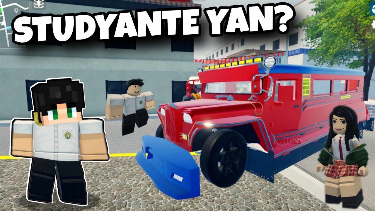 REALISTIC JEEPNEY ng PINAS Pero STUDYANTE ang DRIVER sa ROBLOX