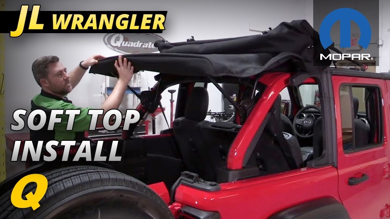 How to Install a Mopar Soft Top on a 2018 and up Jeep Wrangler JL Unlimited