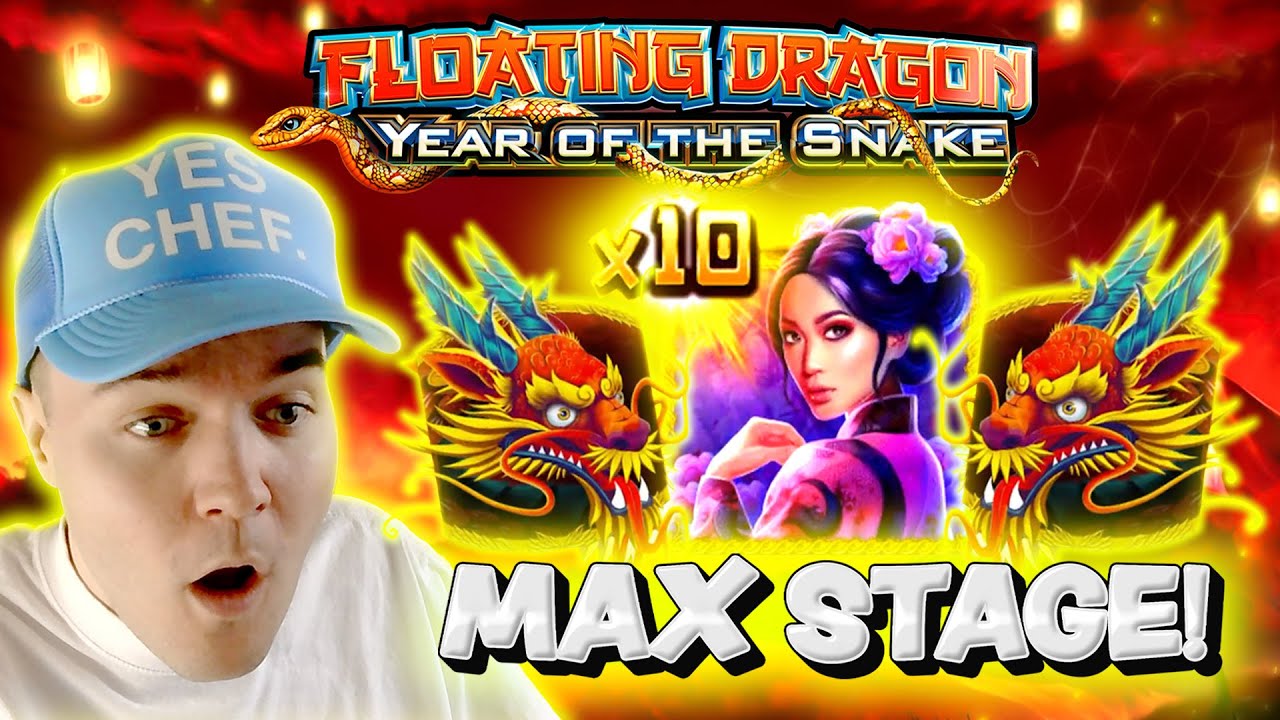 I GOT *MAX STAGE* on the *NEW* FLOATING DRAGON - YEAR OF THE SNAKE!!! (HUGE WIN)