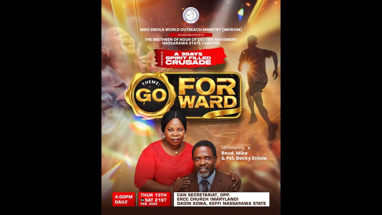 GO FORWARD DAY 1, LIVE WITH REV. MIKE ENIOLA