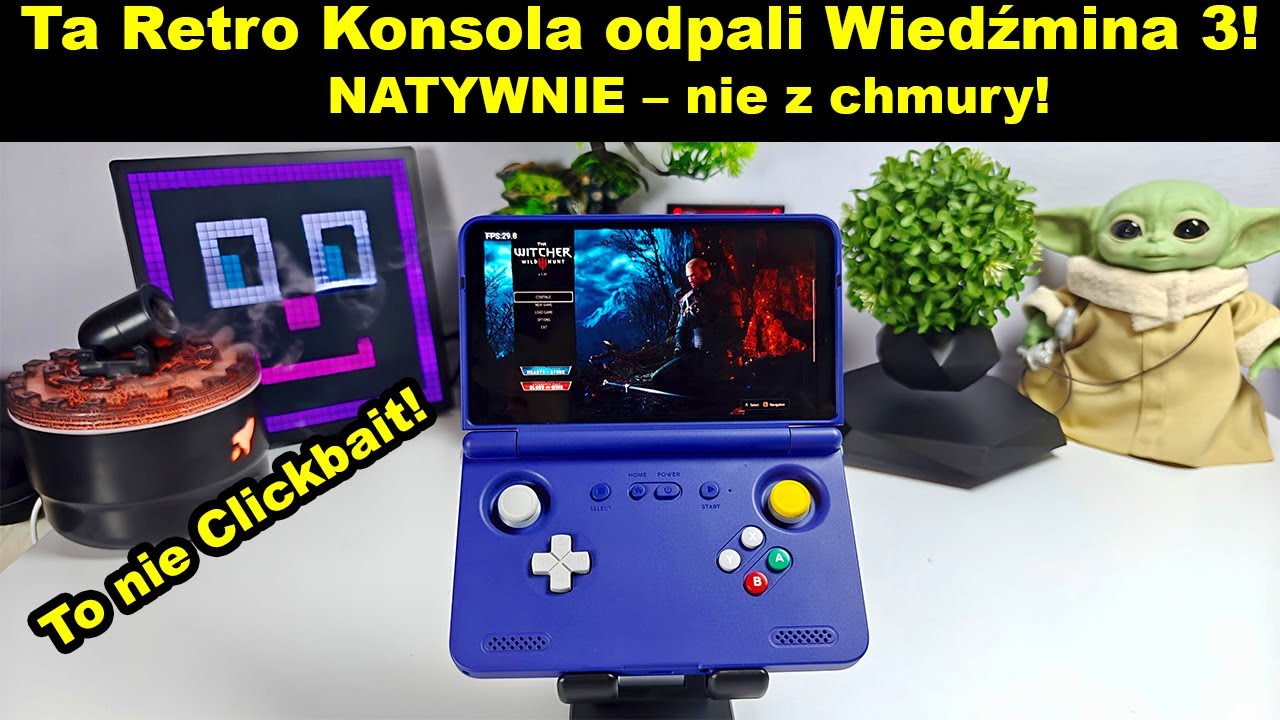 Wiedźmin 3 działa na tej retro konsoli z Chin?! 😱 Retroid Pocket Flip 2 TEST Recenzja