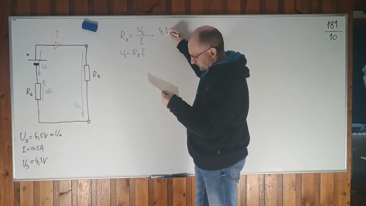 181. Výpočet zdroja napätia, výpočet prúdu nakrátko.
