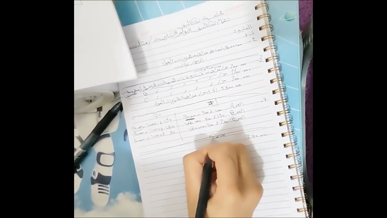 محاسبة تكاليف /كورس ثاني /فصل السادس /مثال 4