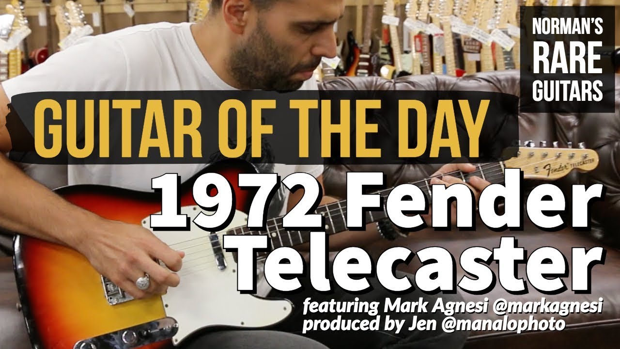 Guitar of the Day: 1972 Fender Telecaster Sunburst | Norman's Rare Guitars