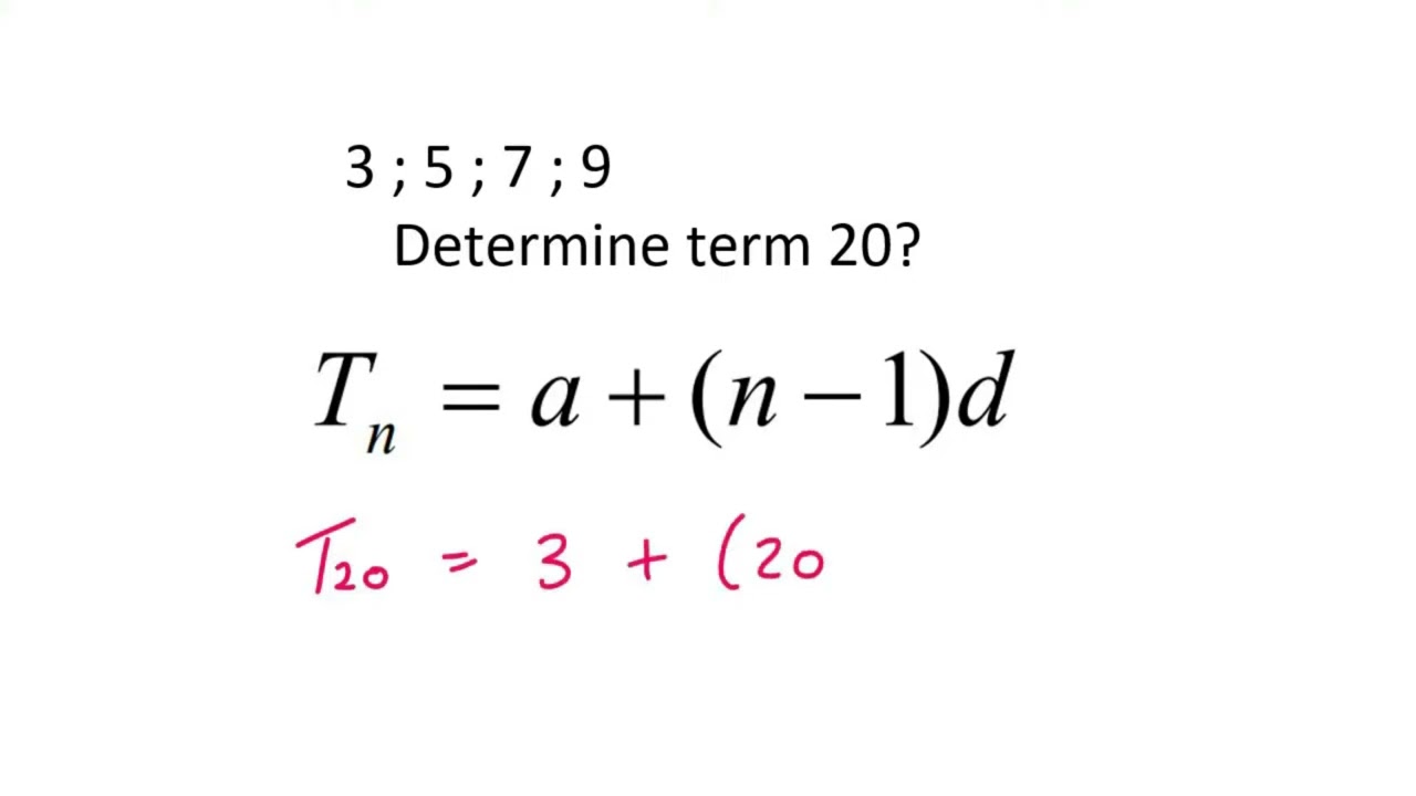 Sequence and series