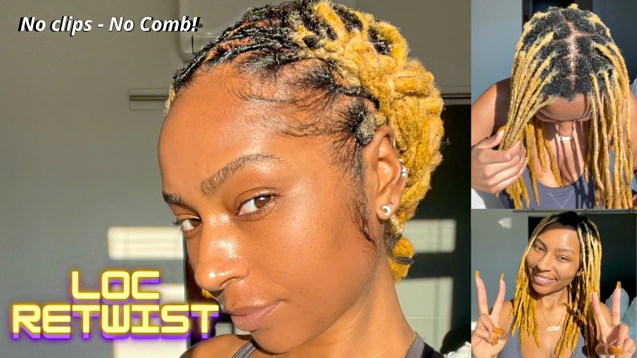 LOC RETWIST: NO CLIPS, NO COMB NEEDED! | iamLindaElaine