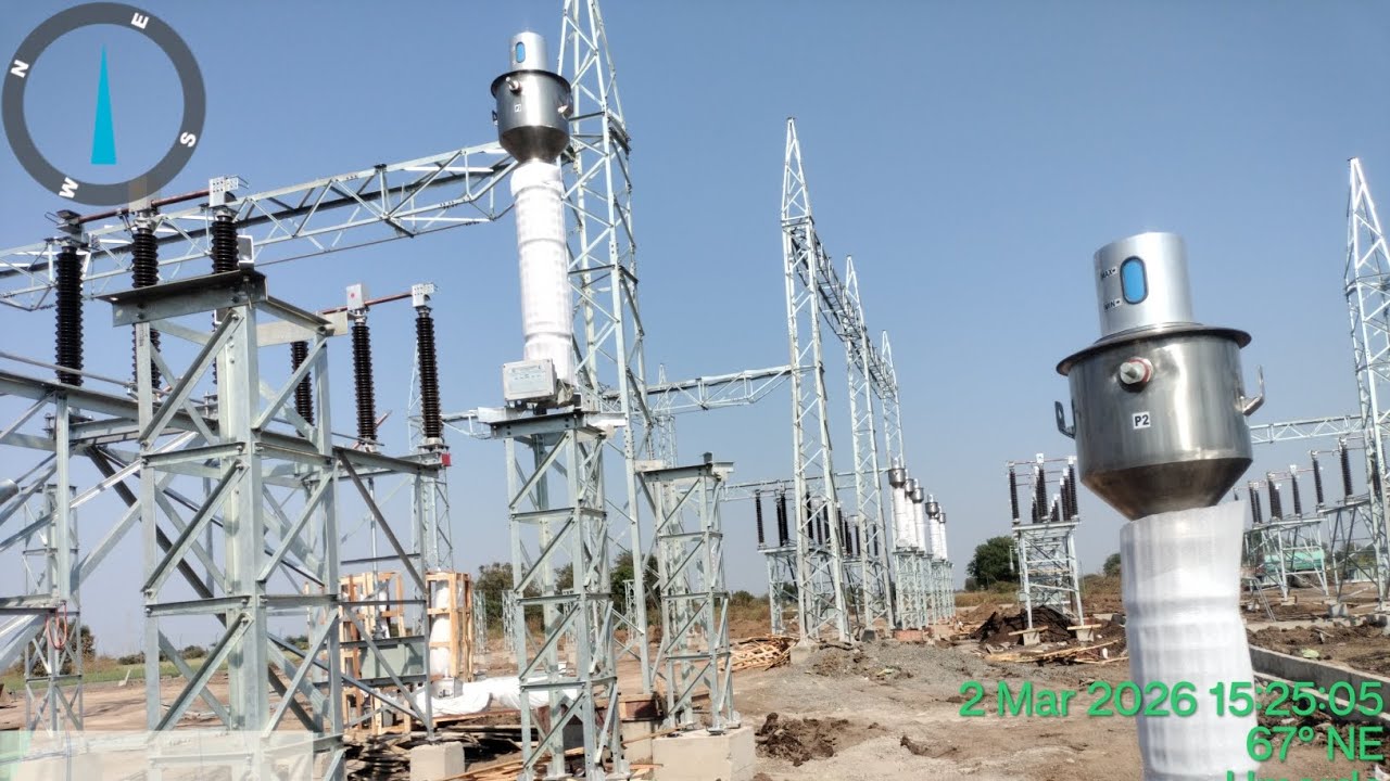 33kV to 132kV Substation Project | Full Site Overview | Quality Engineer Responsibility 🏗️🔌 #civil 