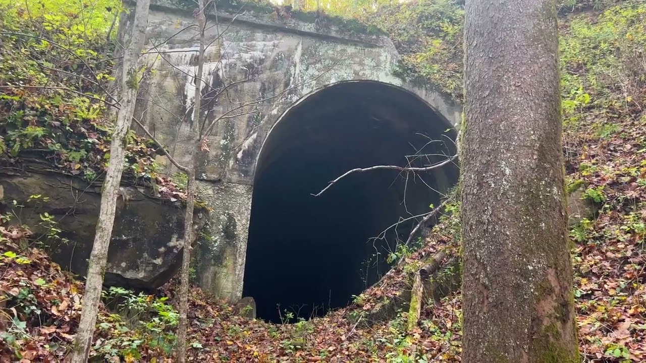 Train engineer explores little known abandoned train tunnel.