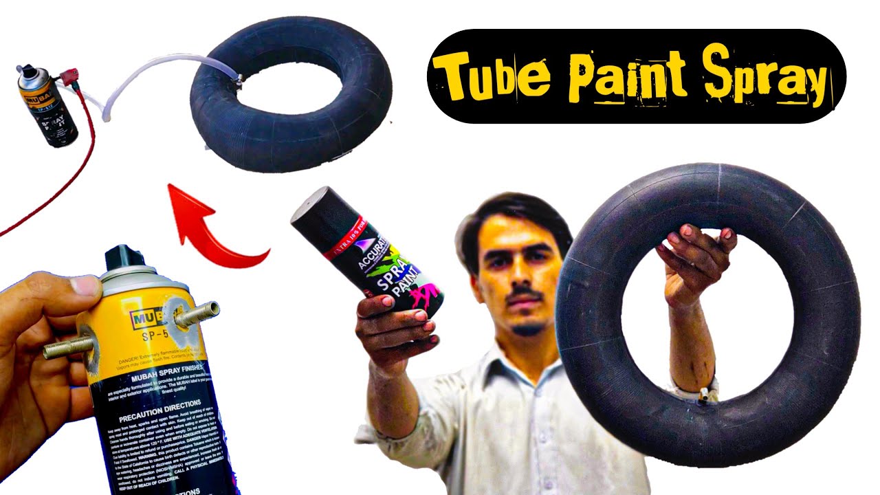 Easy Invention .Making  Paint Spray from Tube 