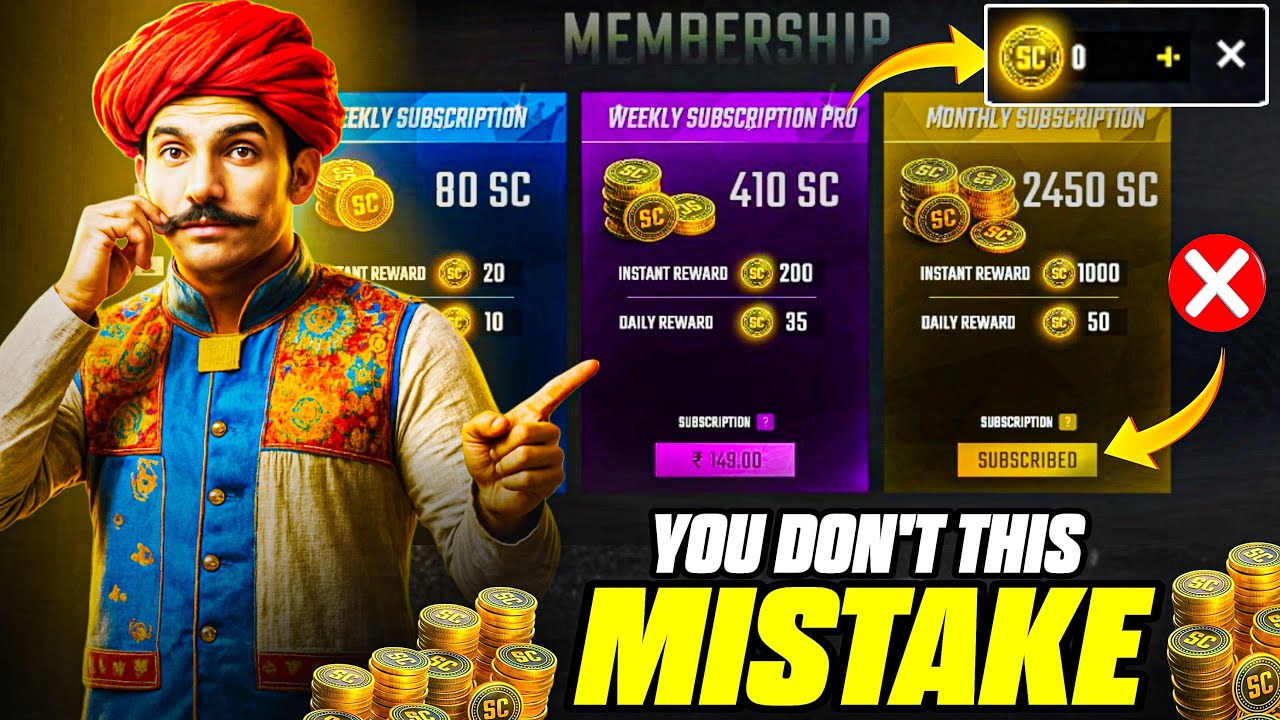 Scarfall 2.0 me MEMBERSHIP kaise kharide | How to buy membership in scarfall 2.0 ?