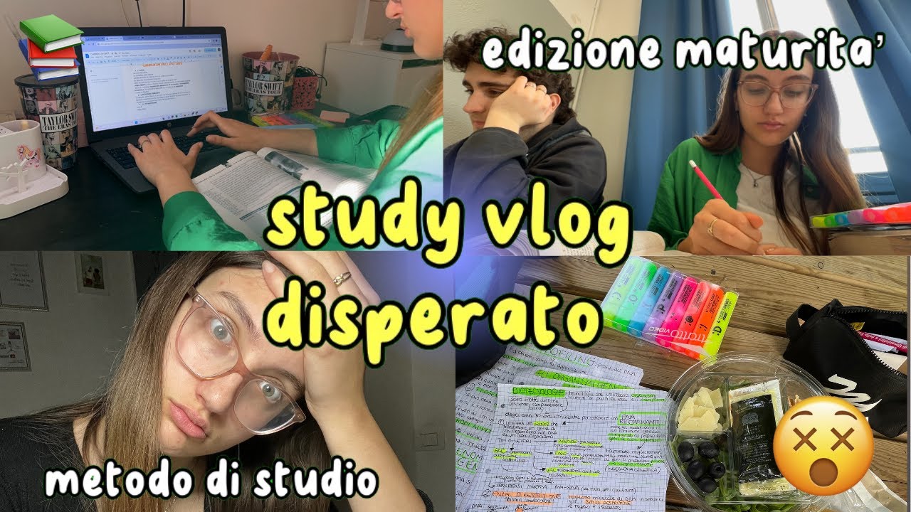 il mio METODO DI STUDIO per la maturità📚 study vlog settimanale