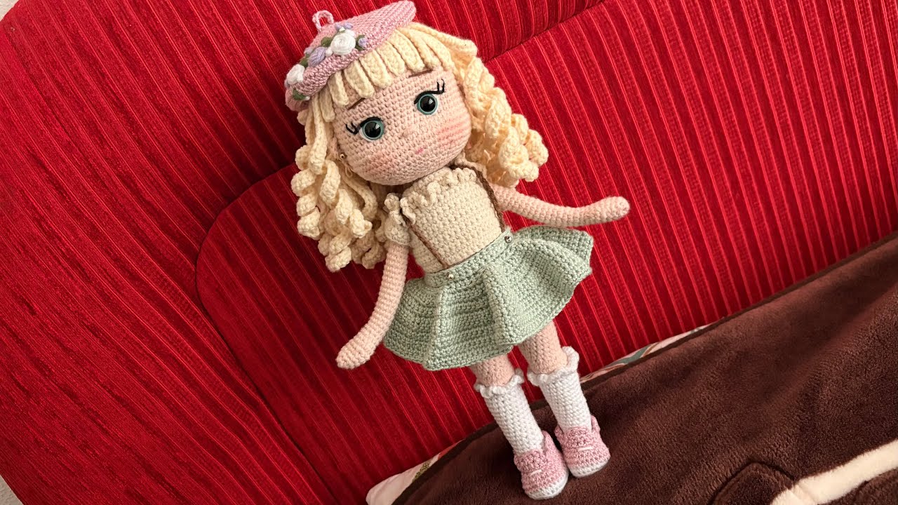 amigurumi sarışın bebek yapımı (etek ve bluz part4)