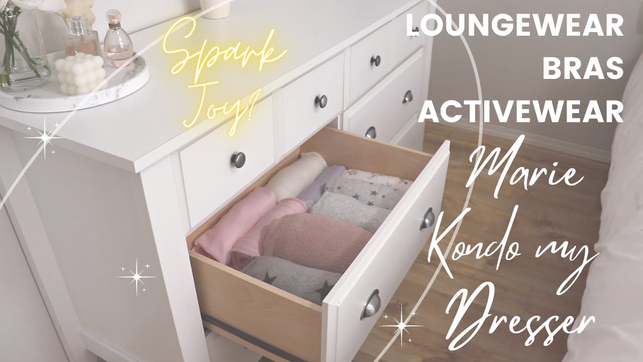 Marie Kondo Inspired Dresser Declutter & Organization | Underwear, Pyjamas, Loungewear, Activewear