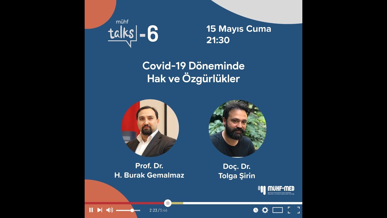 mühf Talks #6 - Prof. Dr. Burak Gemalmaz & Doç. Dr. Tolga Şirin