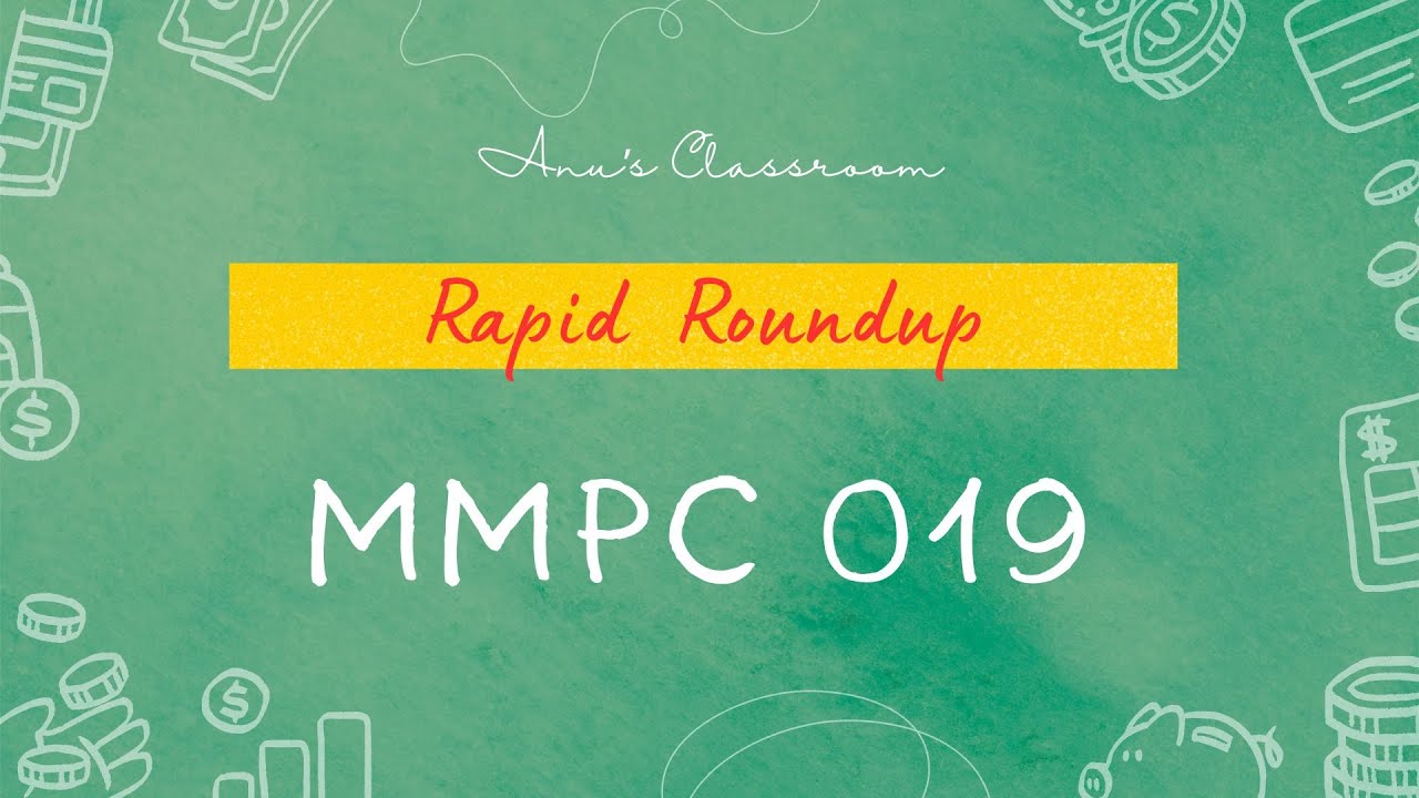 MMPC 019 - Total Quality Management | Rapid Roundup | All Units