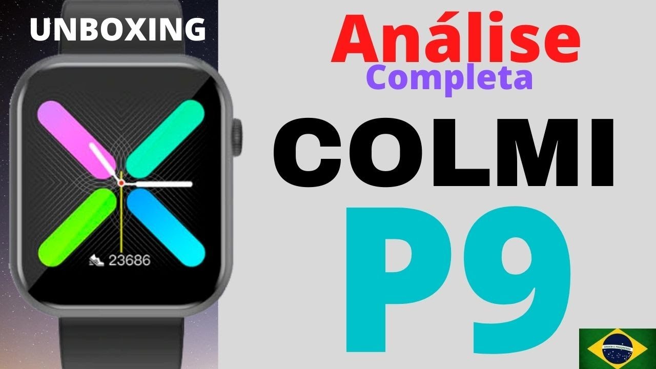 Colmi P9 - o Smartwatch bom, bonito e barato -  à prova d'água