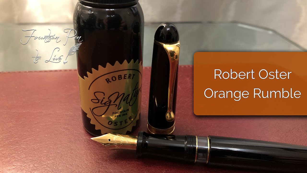 Ink Test - Robert Oster Orange Rumble - Aurora 88 Big