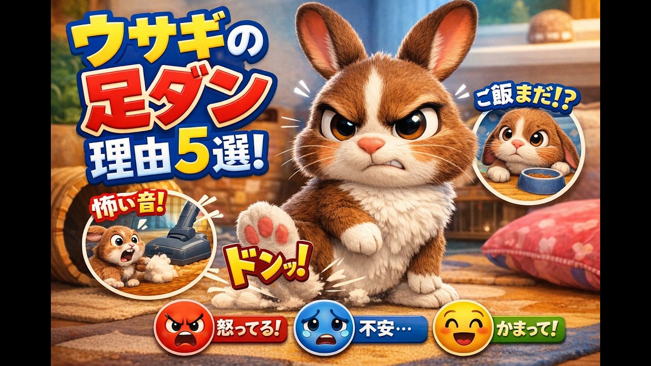 ドンッ！うさぎの足ダン…実は○○のサインです