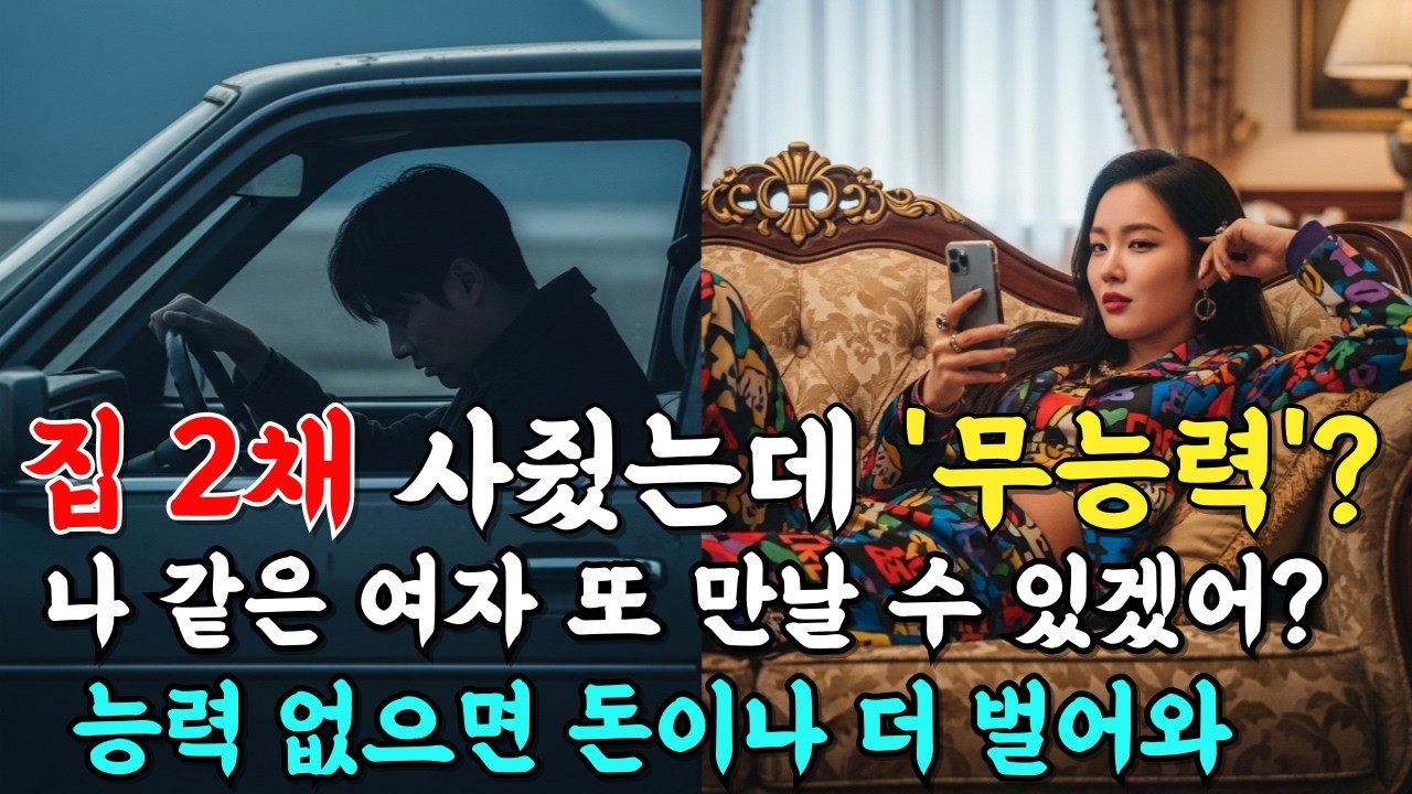 집 두 채 해다 바친 외벌이 남편에게 '능력 없다'며 편의점 김밥 먹이는 아내