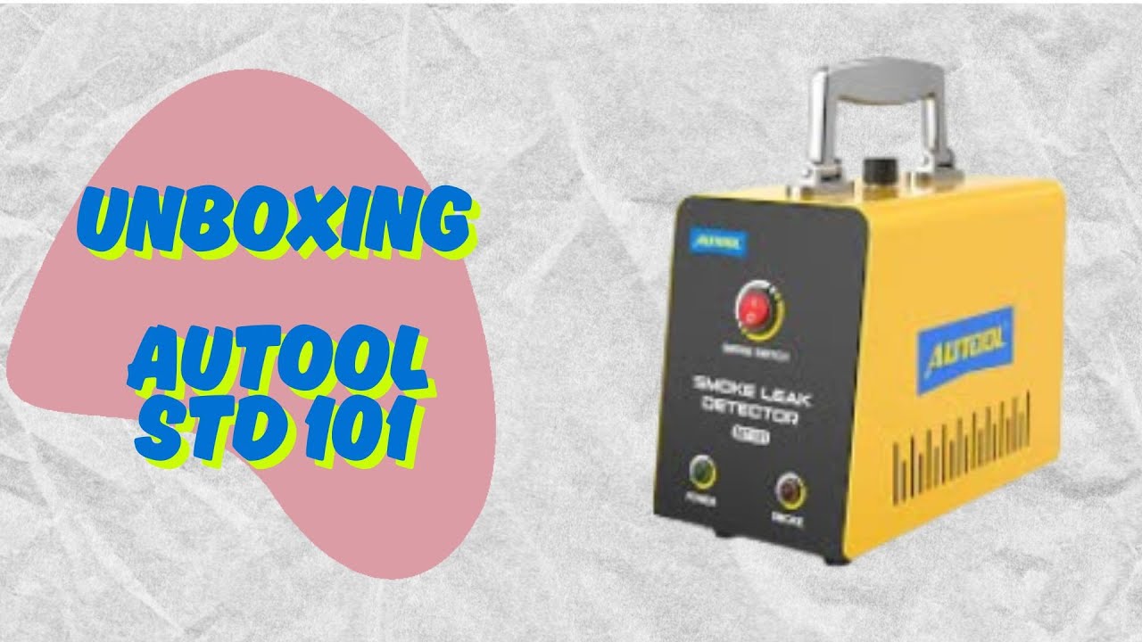 UNBOXING Maquina de humo detectora de fugas AUTOOL STD 101