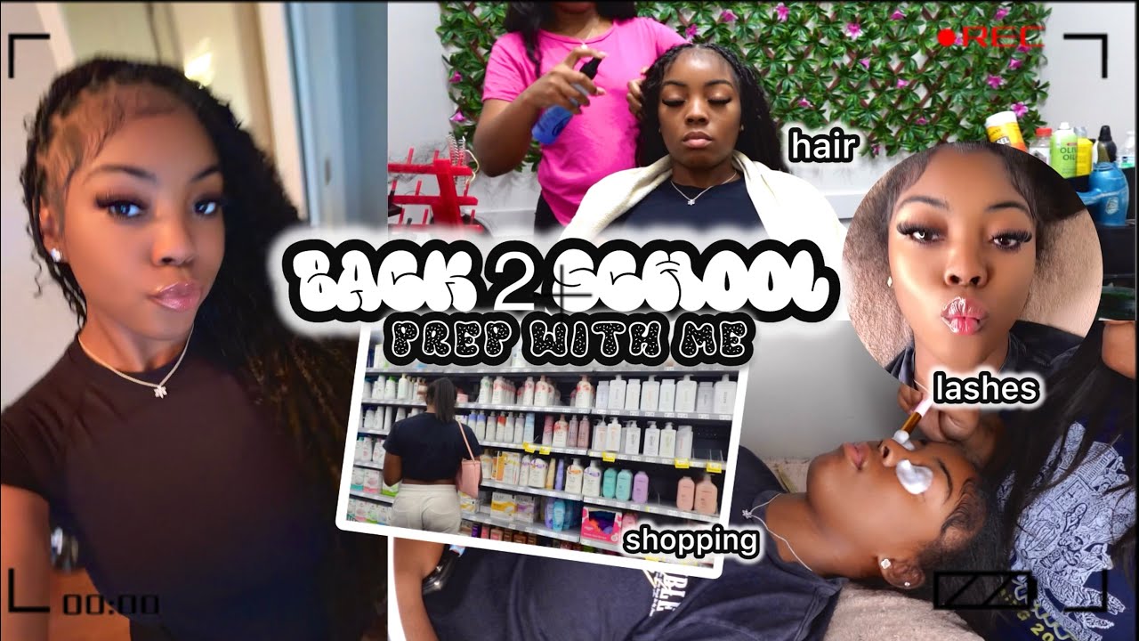 BACK TO SCHOOL MAINTENANCE VLOG | hair, nails + school supplies haul, hygiene shopping etc.