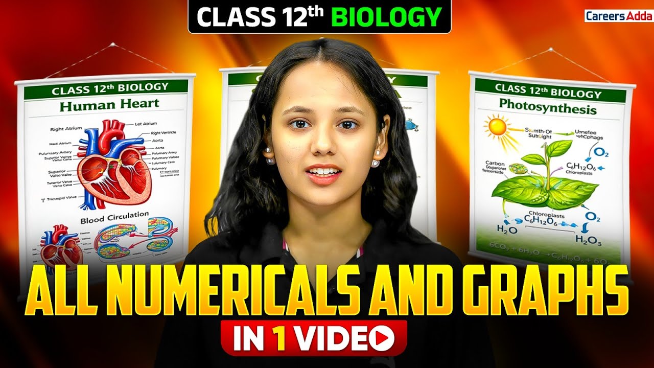 Class 12 Biology 2026 | All Numerical and Graphs in One Shot | By Nisha Ma'am
