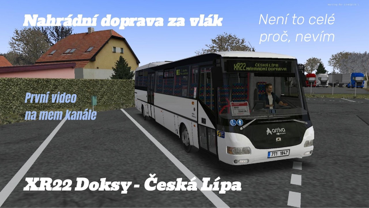Náhradní Doprava za vlák. První video na mem kanále