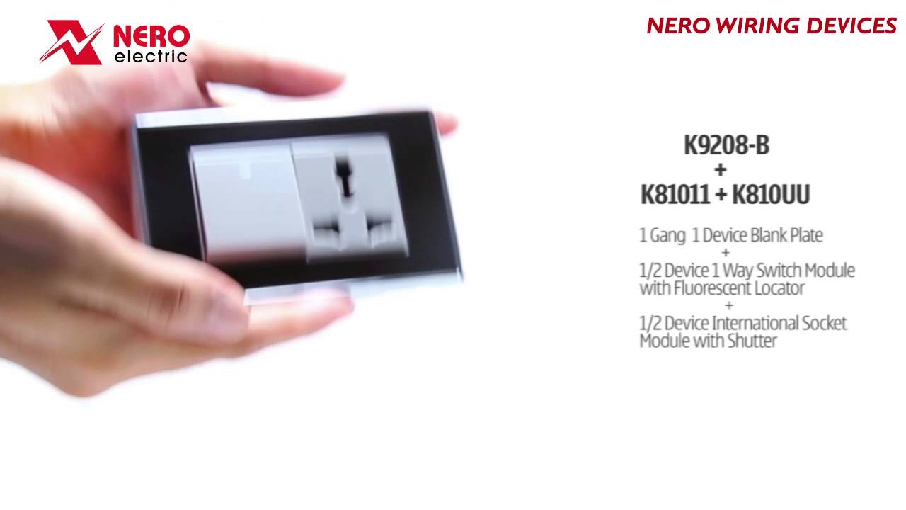 NERO WIRING DEVICES CRYSTAL K9208-B + K81011 + K810UU