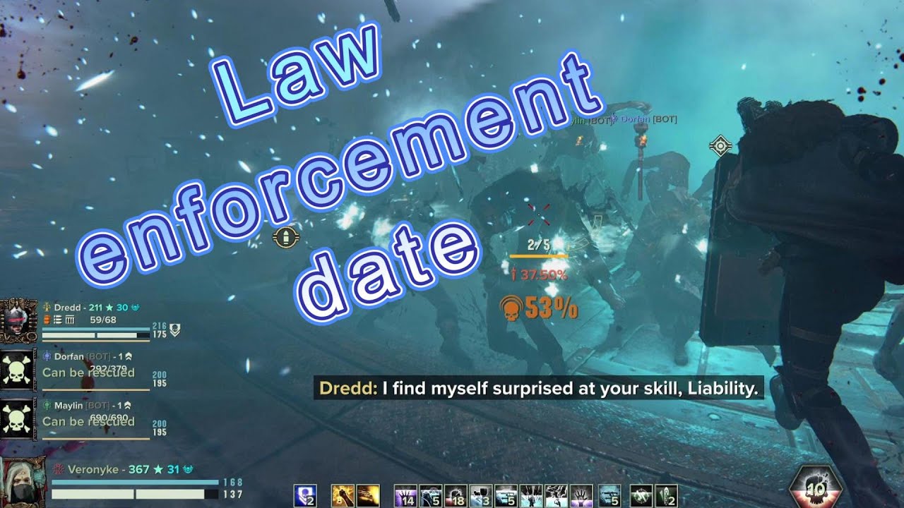 Darktide, Auric, True duo, Current and former cop busting drug factory on Atoma