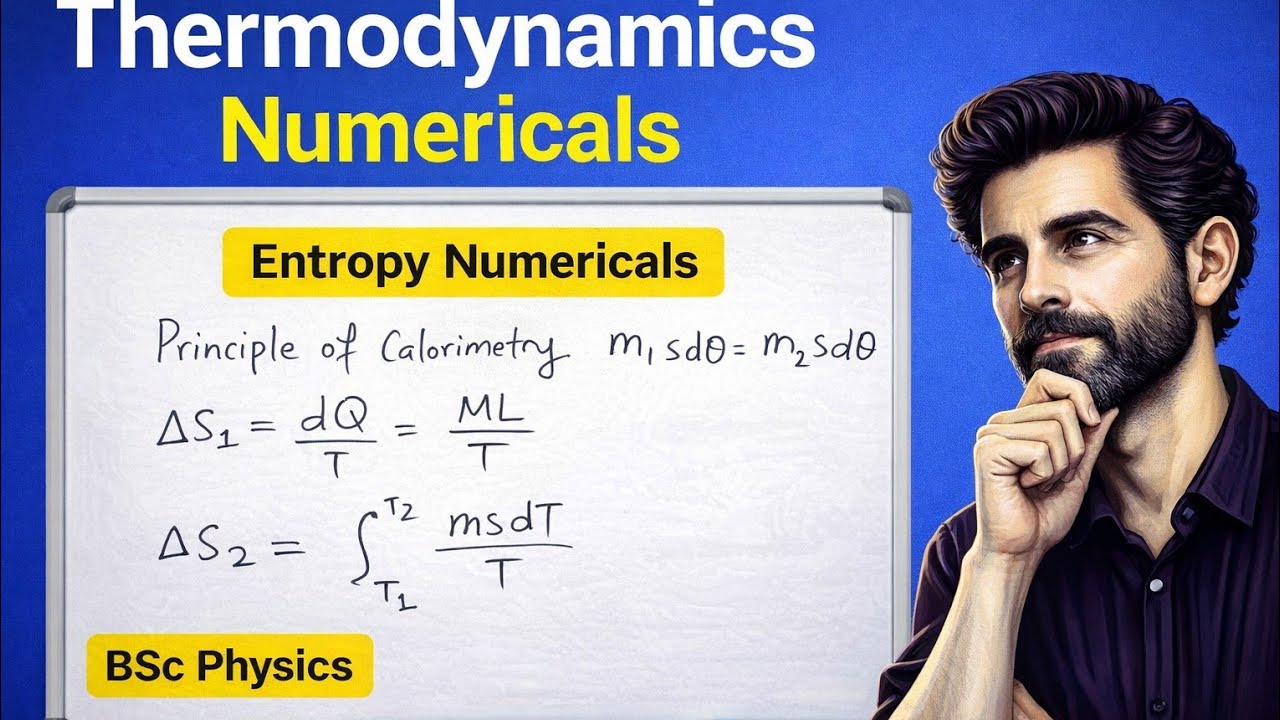 Thermodynamics Numericals | BSc 1st Year Physics | Important Problems Solved