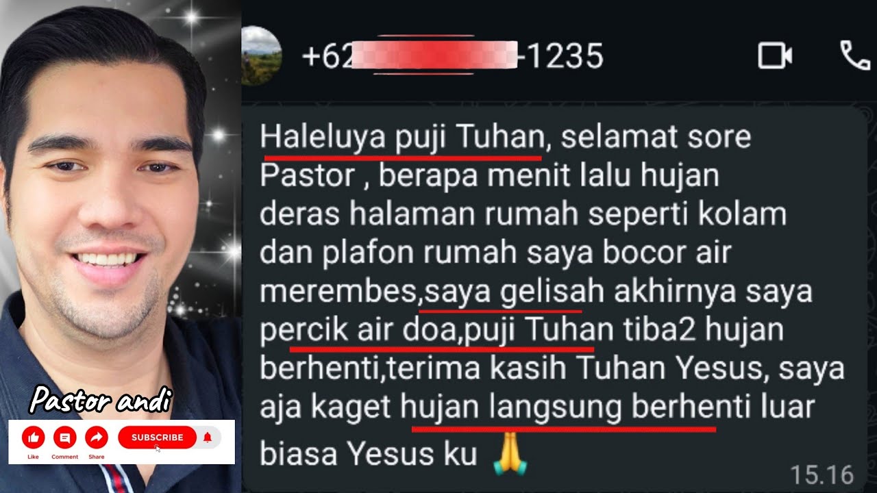 Percik Air Doa Pelayanan tdk lazim tapi Mujizat Tuhan luar biasa. Hari Minggu 8 Maret akan di bagiin