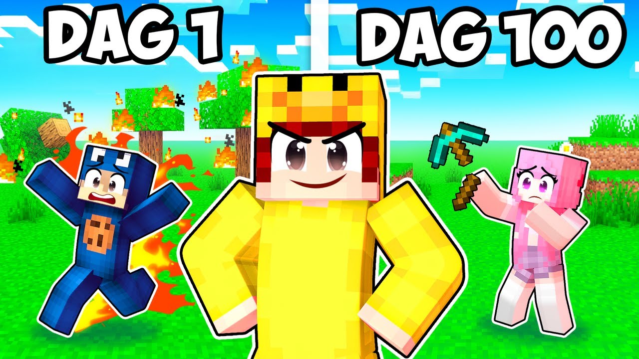 100 DAGEN Mijn VRIENDEN PRANKEN In Minecraft!